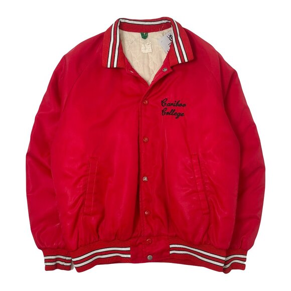 Vintage Cariboo College Quilted Jacket XL - Picture 1 of 3